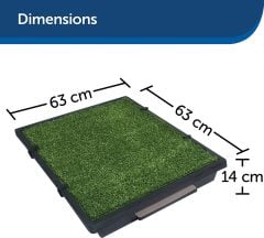 Pet Loo Medium Köpek Tuvaleti (63x63cm)