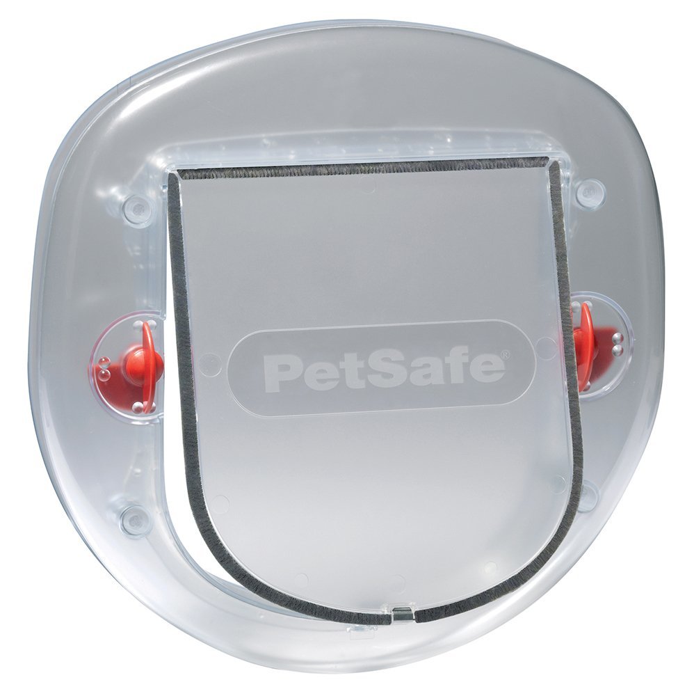 Petsafe 270 Ef Büyük Kedi ve Küçük Köpek Manuel 4 Yönlü Kilitli Kapı Kirli Beyaz