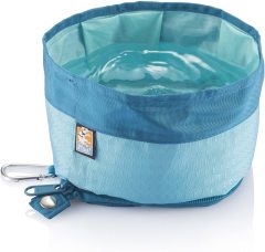 PetSafe Kurgo Zippy Katlanır Su Yemek Kabı Mavi K01549