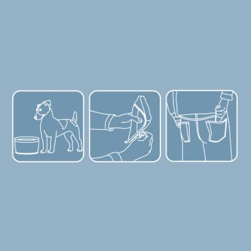 PetSafe Kurgo Zippy Katlanır Su Yemek Kabı Kırmızı K01559