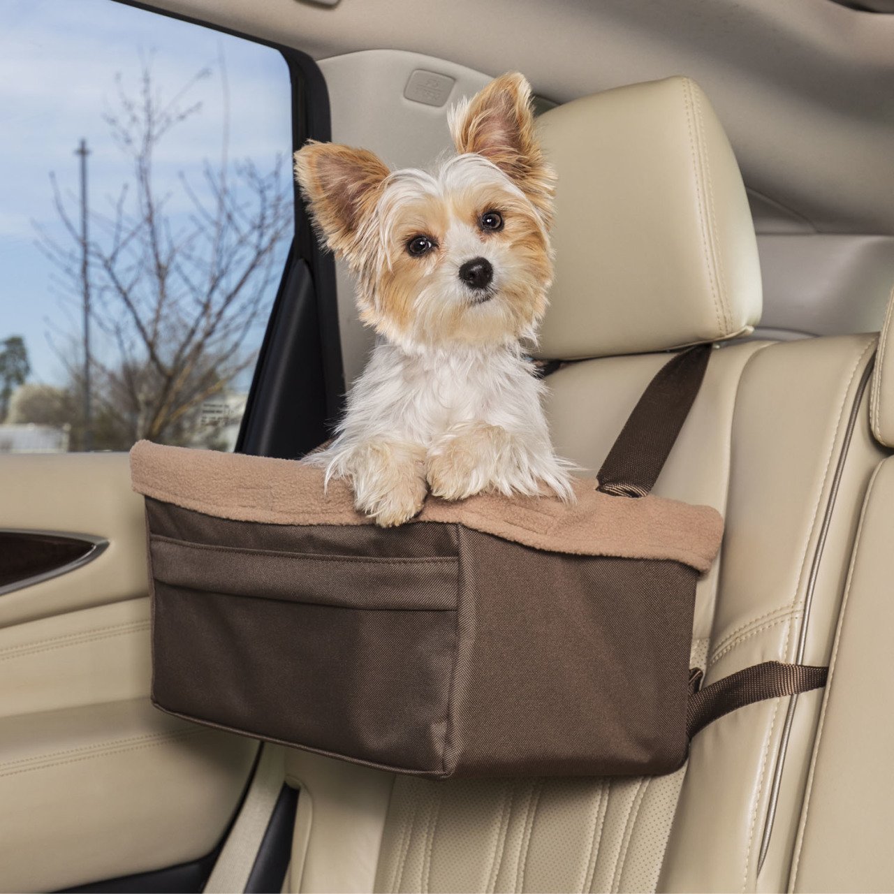 PetSafe Happy Ride Köpek Otokoltuğu 5 Kiloya Kadar Kahverengi Ptv17-16866