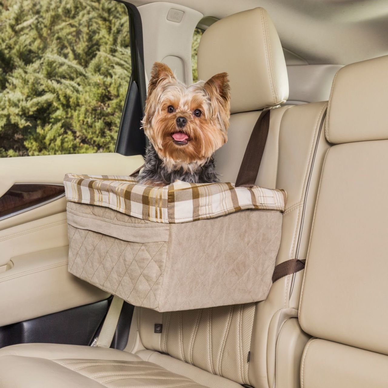 PetSafe Happy Ride Kapitoneli Köpek Otokoltuğu 8 Kiloya Kadar Taba Renk Ptv17-16901