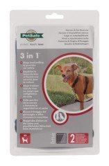 PetSafe 3'ü Birarada Gezinti ve Araba Emniyet Tasması XS Siyah
