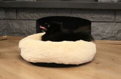 CecePet Bambi Serisi Kedi ve Köpek Yatağı 55x55cm - Ecru