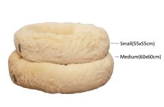 CecePet Bambi Serisi Kedi ve Köpek Yatağı 55x55cm - Ecru