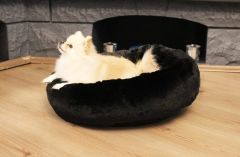 CecePet Bambi Serisi Kedi ve Köpek Yatağı 60x60 cm - Black