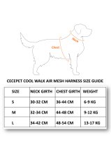 CecePet Cool Walk Air Mesh Kırmızı Köpek Göğüs Tasması