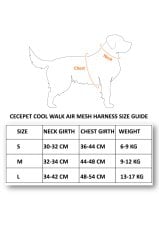 CecePet Cool Walk Air Mesh Lacivert Köpek Göğüs Tasması