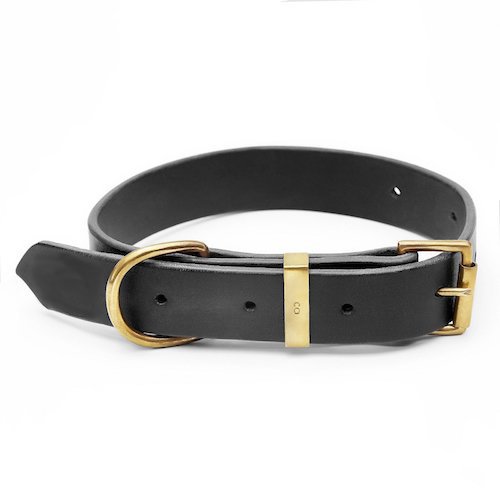 Mihos Handmade Deri Köpek Tasması Siyah L (46-55 Cm) Cl-Mı-Bl-L