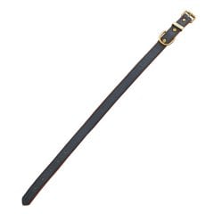 Baldur Handmade Deri Köpek Tasması Mavi M (36-45CM) Cl-Ba-B-M
