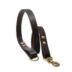 Zoque Handmade Deri Köpek Gezdirme Kayışı Açık Kahve Cll-Zo-T